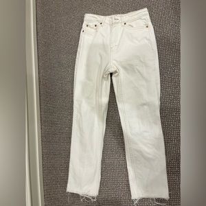 topshop white jeans